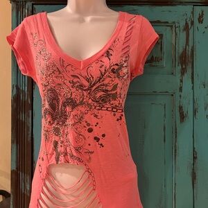 Zarga Pink Graphic Top